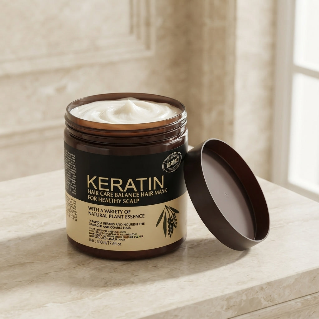 Keratin Hair Mask – 500ml | For Dry & Frizzy Hair